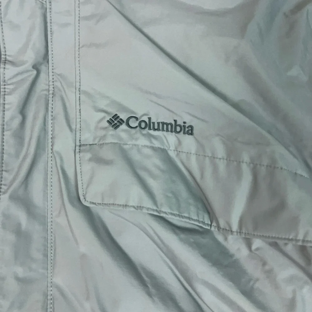 Columbia Jacket Mens XL Gray Omni Tech Hooded Interchange Insulated Parka 3 in 1